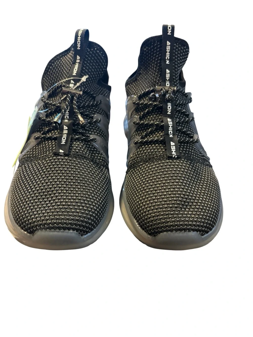 Black Knit Athletic Sneakers